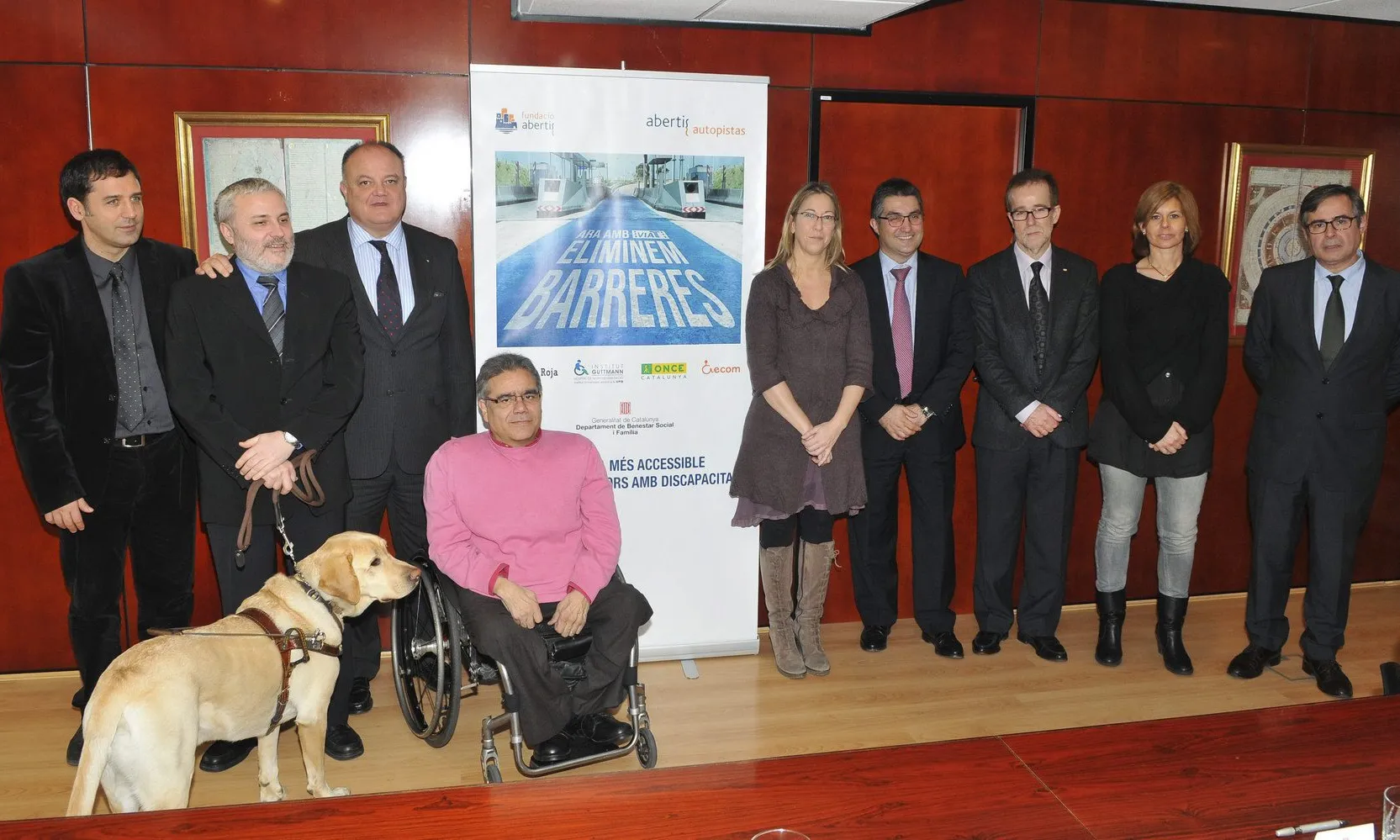 Acte de presentació del programa "Eliminem Barreres" l'1 de març. Font: Gencat