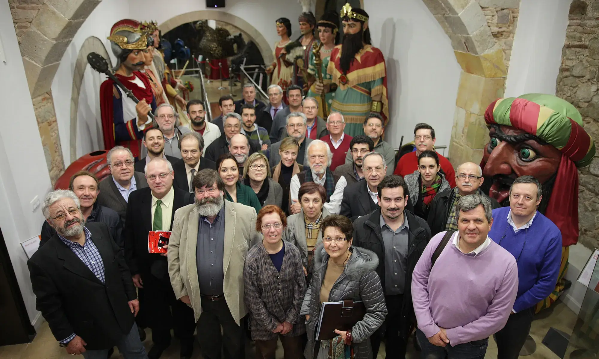 Representants de les 23 federacions de cultura popular membres de l'ENS