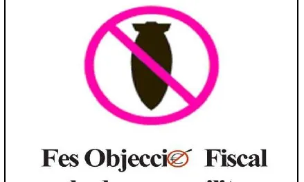 Imatge Fes Objecció Fiscal a la despesa militar. Font Ipcena 