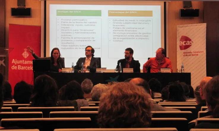 Moment de la Jornada en què s'expliquen els avantatges i inconvenients de l'SROI
