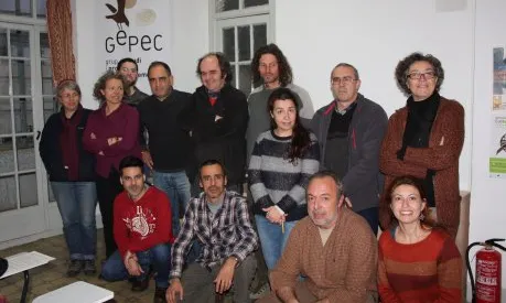 Els signants de Xarxa Sud (foto: Anna Fortuny)