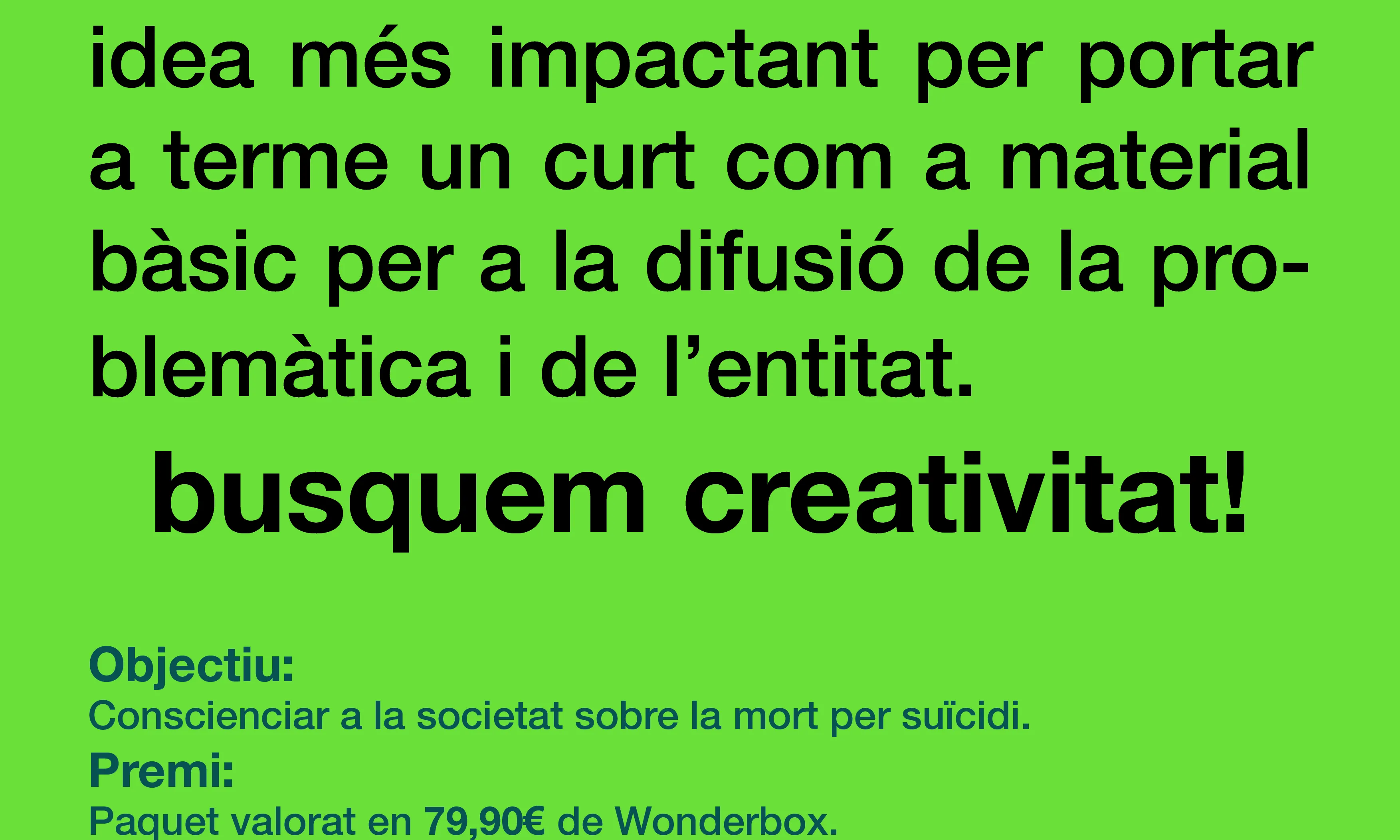 Cartell Concurs curtmetratges ACPS Cartell Concurs curtmetratges ACPS