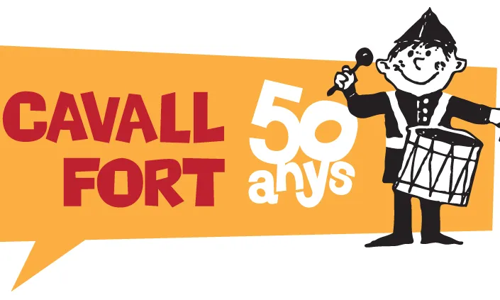Imatge gràfica dels 50 anys de Cavall Fort