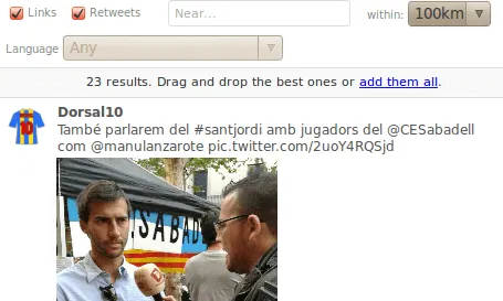 S'ha d'anar cercant les publicacions a les xarxes socials