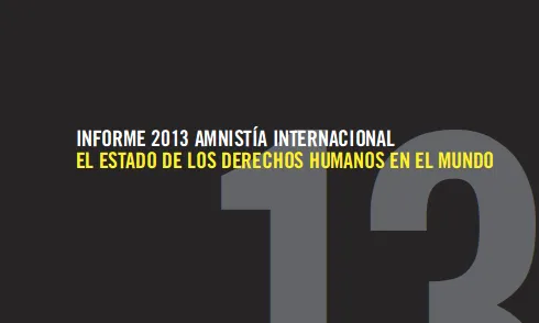 Portada de l'informe 2013 sobre l'estat dels drets humans d'AI
