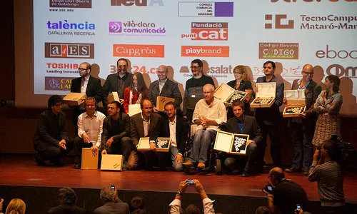 Foto dels guardonats als premis Blocs Catalunya 2010. Foto Stic.cat