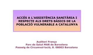 Acces assistència sanitària Juny 2013