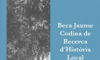 Beca Jaume Codina Vilà de recerca d'història local