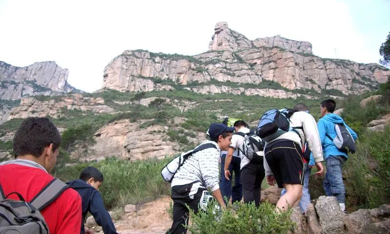 Pujada a peu a Montserrat amb el Casal dels Infants