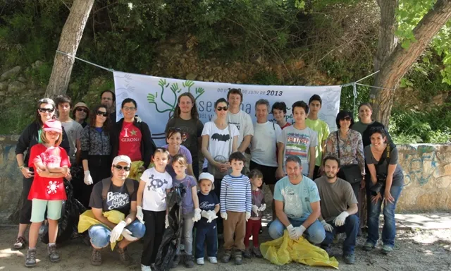 Jornada de neteja al riu Glorieta (imatge: Evelyn Segura, XVAC)