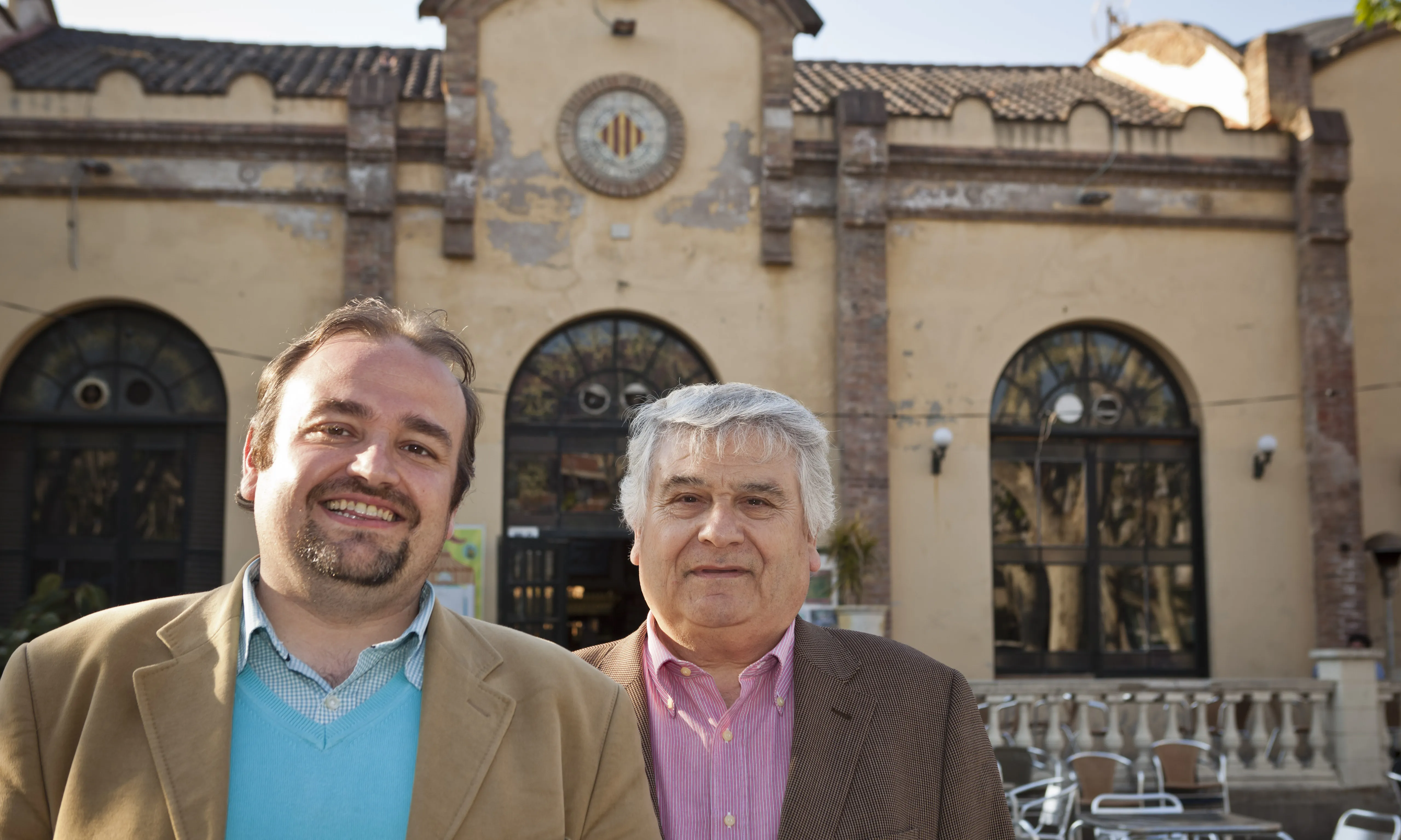 Mariano Martínez i Pere Baltà, a L'Artesà del Prat. Autor Toni Galitò