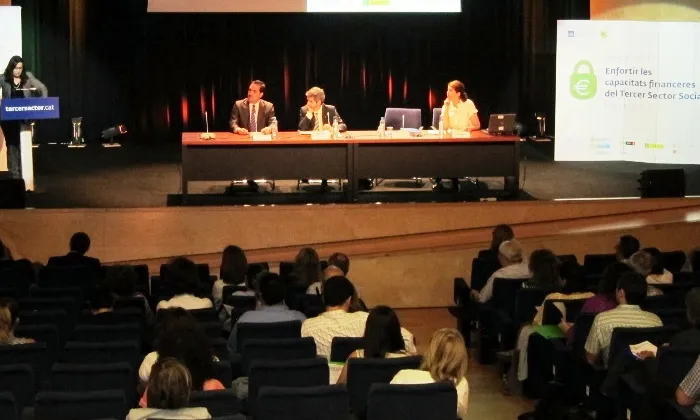 Imatge jornada enfortiment capacitats financeres. Font: Taula Tercer Sector