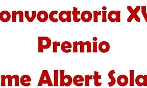 XVI edició dels Premis Jaime Albert Solana XVI edició dels Premis Jaime Albert Solana