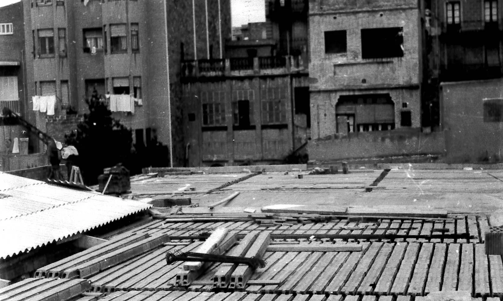 La construcció de la pista de bàsquet es va fer fa 50 anys