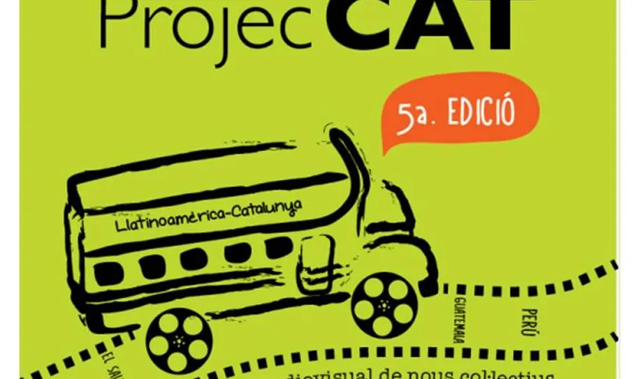 Cartell de la mostra audiovisual Llatinoamèrica projecCAT 2013