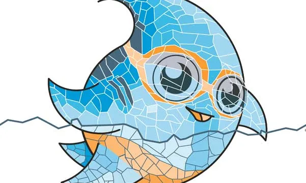 La mascota del Mundials de Barcelona de Natació
