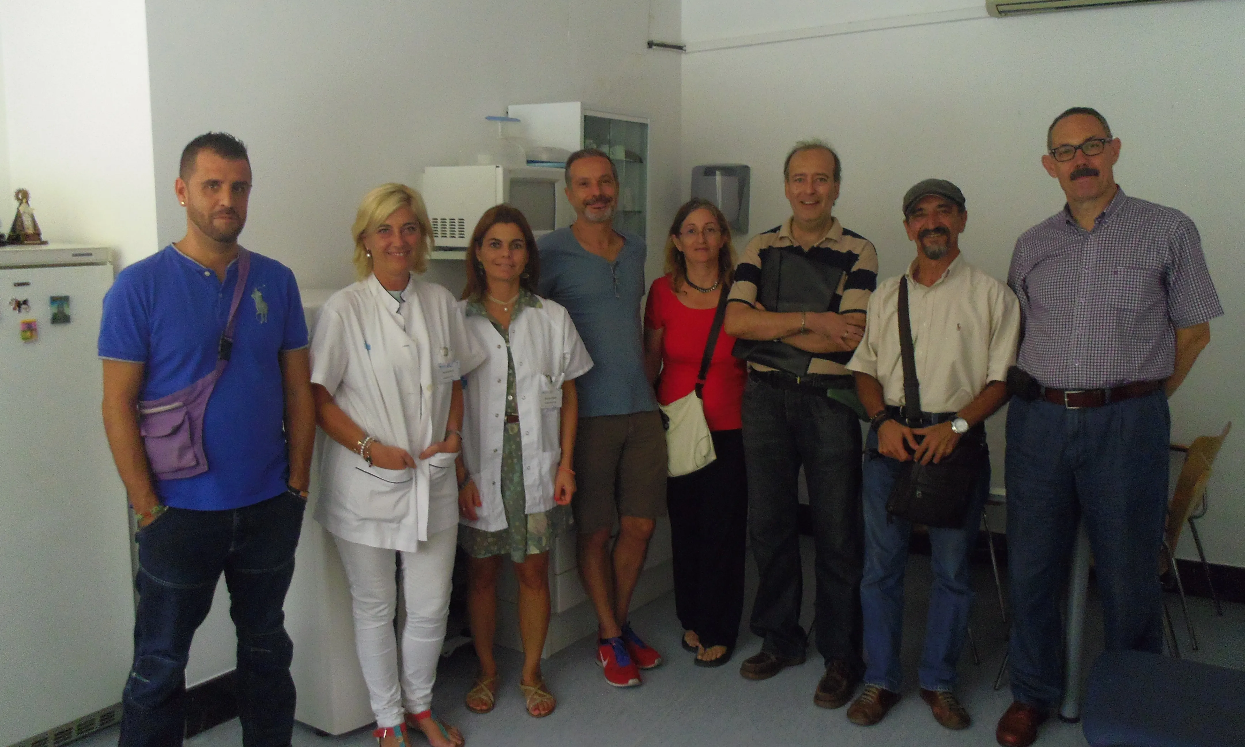 Grup de voluntaris que participaran al projecte Grans Actius al CAP Manso