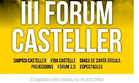 Cartell de l'edició 2013 del Fòrum Casteller