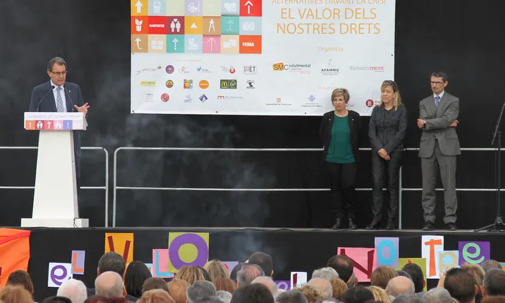Artur Mas a Vilanova i la Geltrú pel Dia Mundial de la Salut Mental