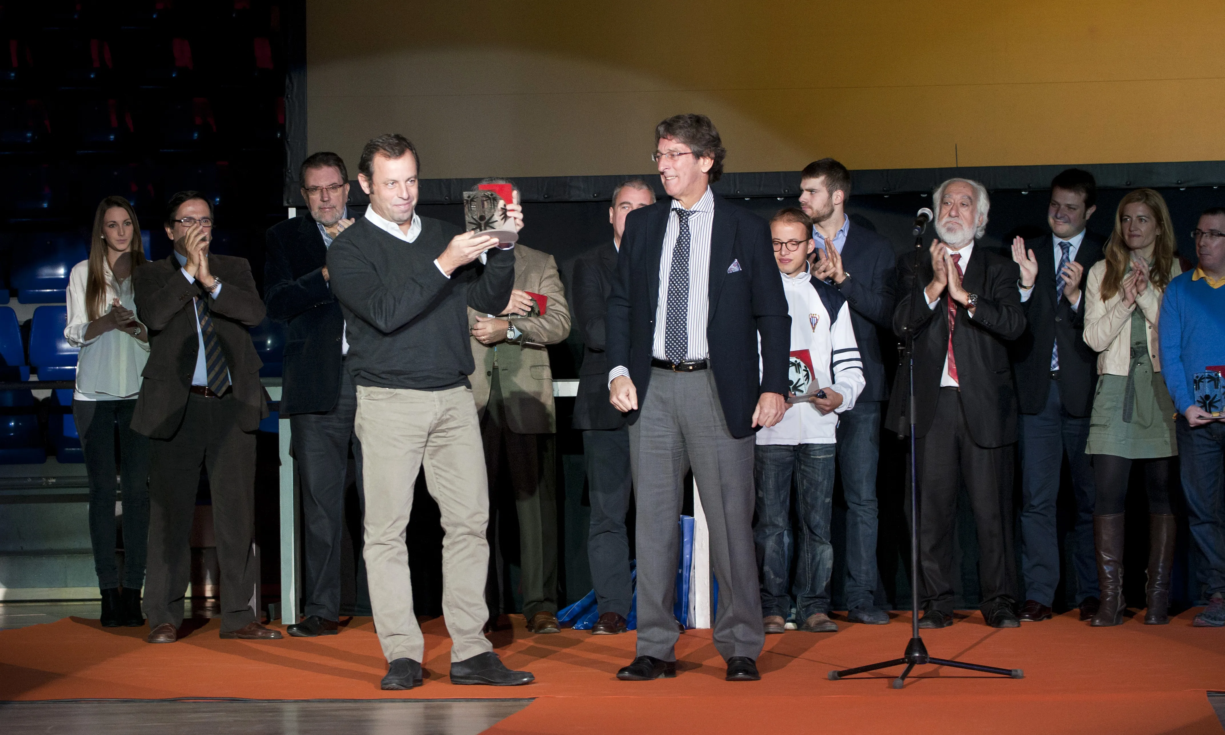 Sandro Rossell va rebre el Premi d'Honor