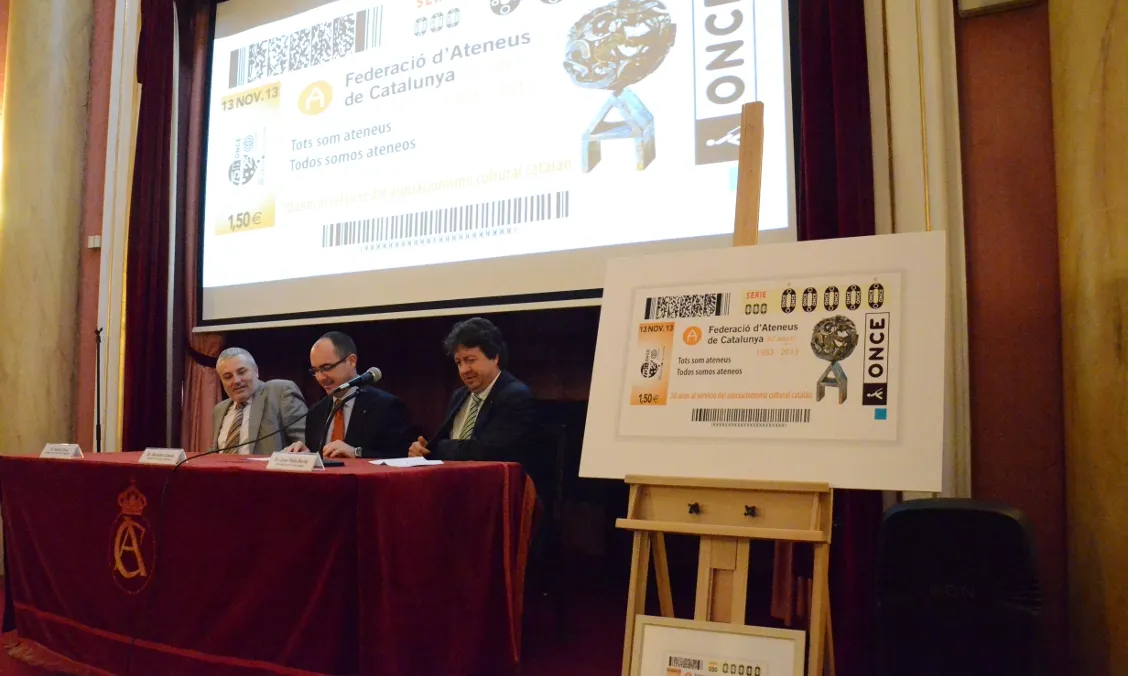 Xavier Grau, Salvador Casals i José Felix Bentz al Reial Cercle Artístic
