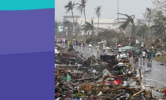 Devastació a Filipines. Imatge: Oxfam