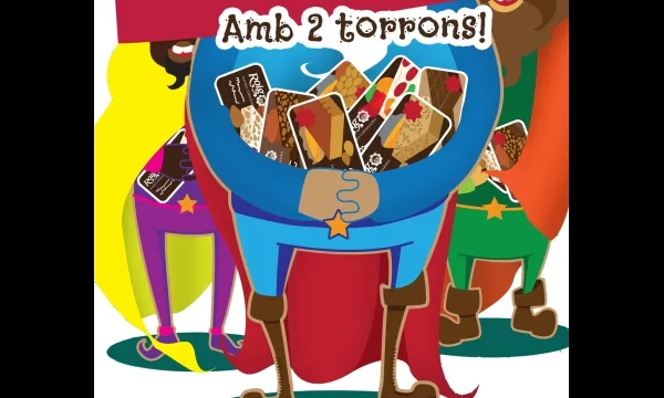 Cartell de la campanya #amb2torrons