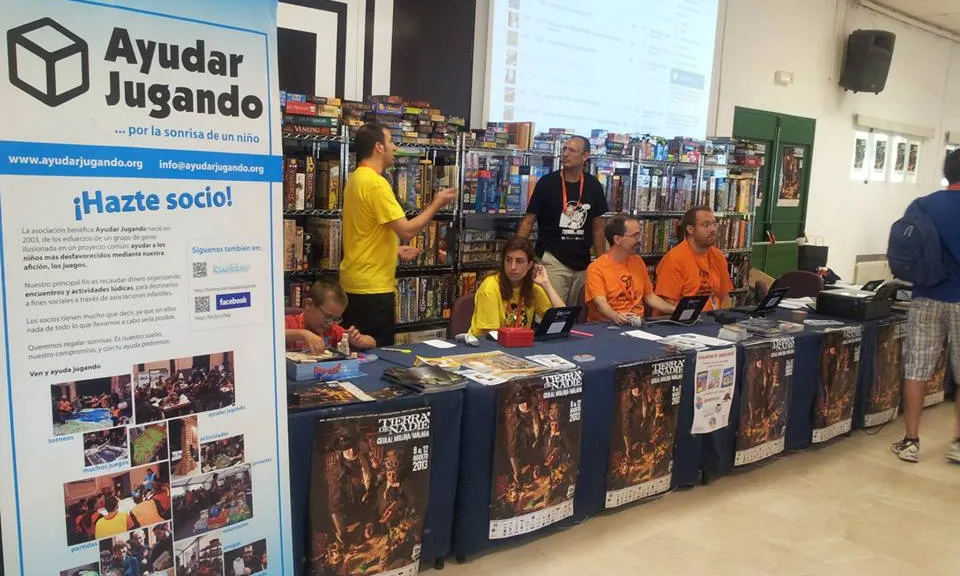 Estand de jocs de les Jornades Ayudar Jugando 2013