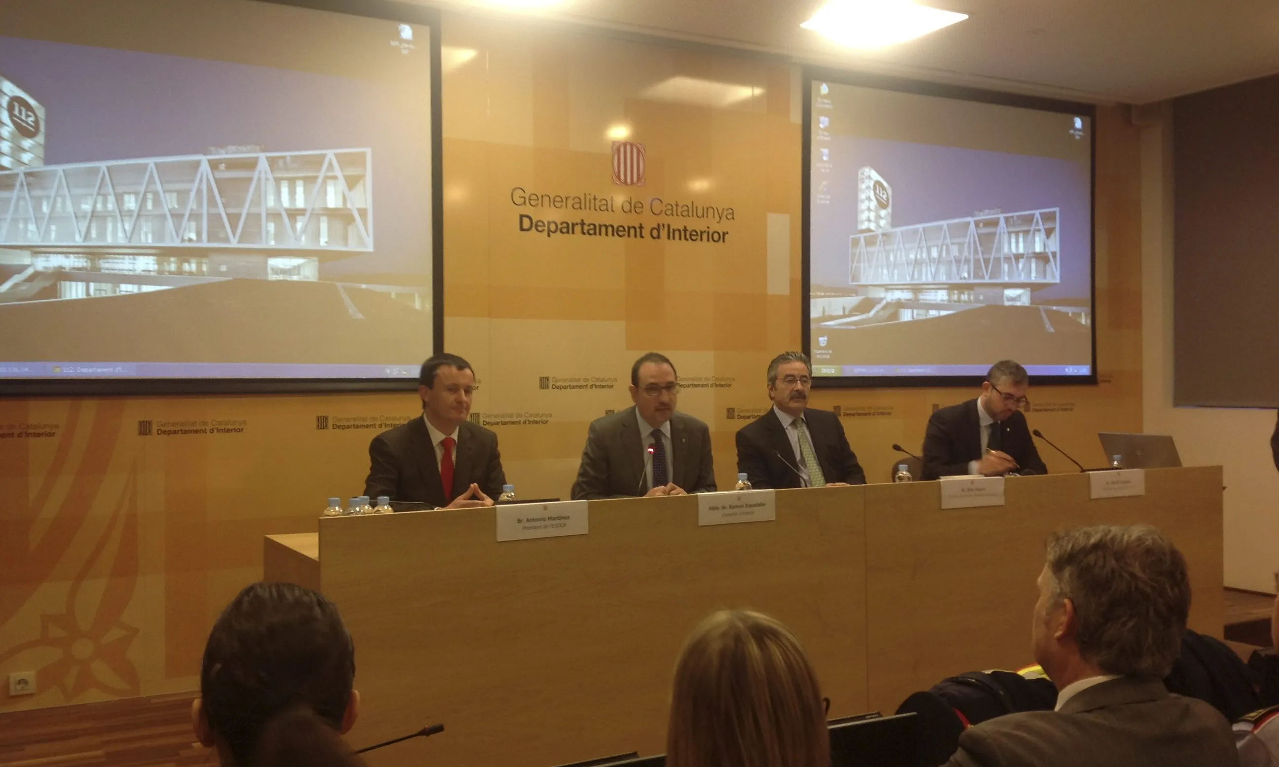 Imatge de la roda de premsa de presentació. Font: www.govern.cat
