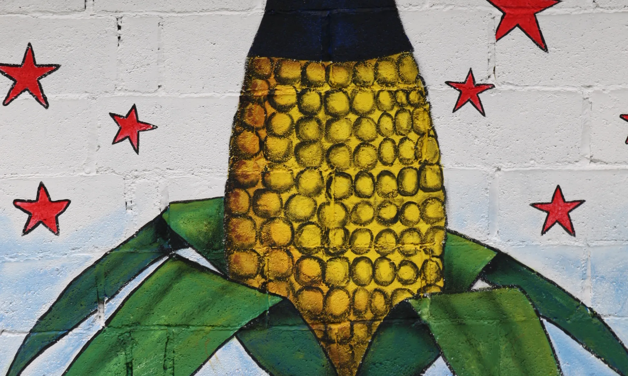 Mural a Oventic ("Caracol" zapatista)