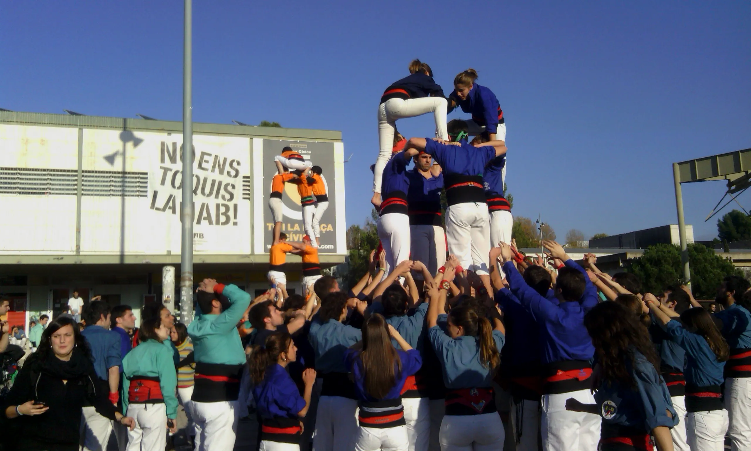 Colles castelleres universitàries convidades a la Diada d'hivern (Font: FAS)