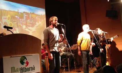 Imatge de la presentació del vídeo de la Fundació Mas Albornà