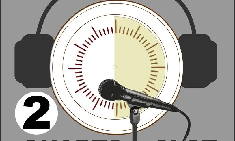 Logotip de 2 Quarts de Clot de la Ràdio Ateneu del Clot