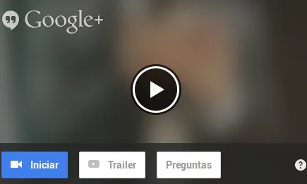 Iniciar el Hangouts en directe és fàcil, ho pots fer des del mateix Google+.