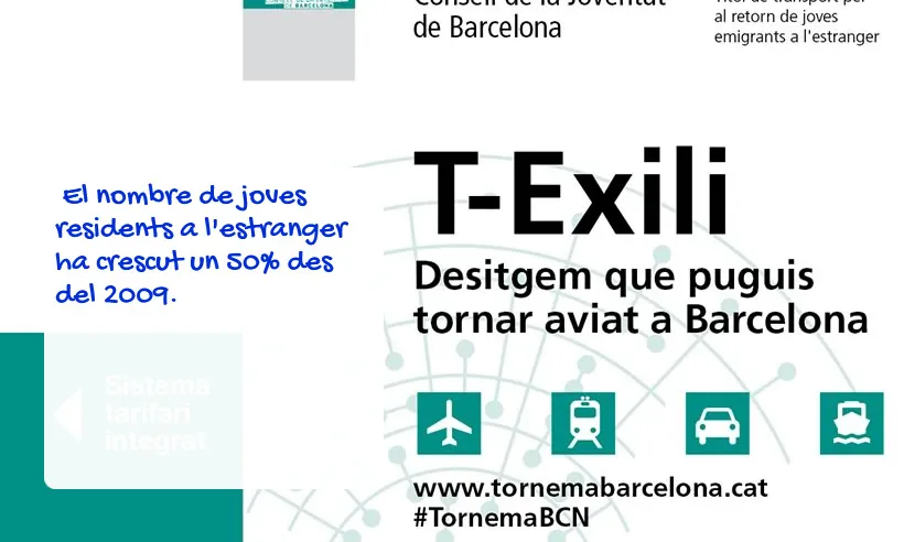 Imatge de la campanya Tornem a Barcelona