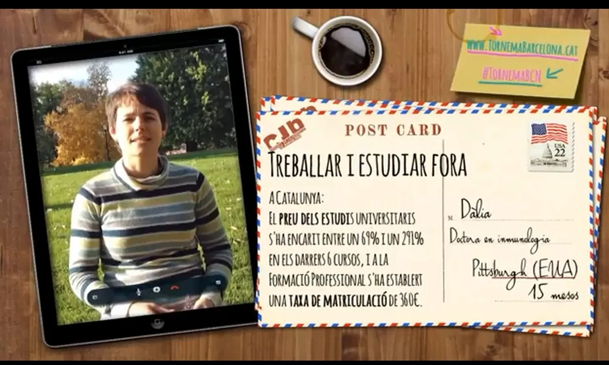 Imatge del vídeo de la campanya "Tornem a Barcelona"