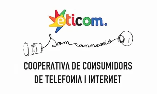 Logotip de la cooperativa de consumidors Eticom - Som connexió