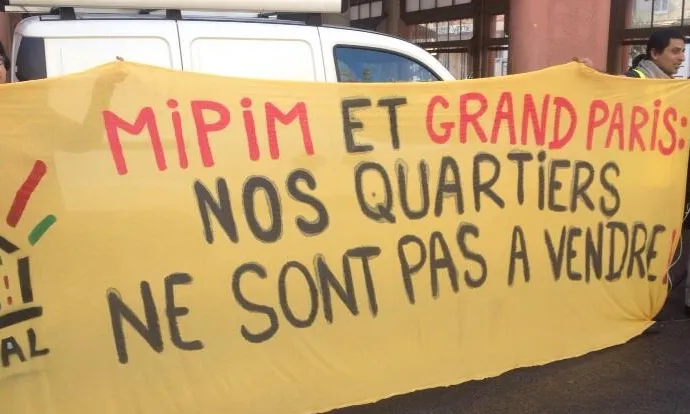 Manifestació a Cannes. Font: ATTAC France