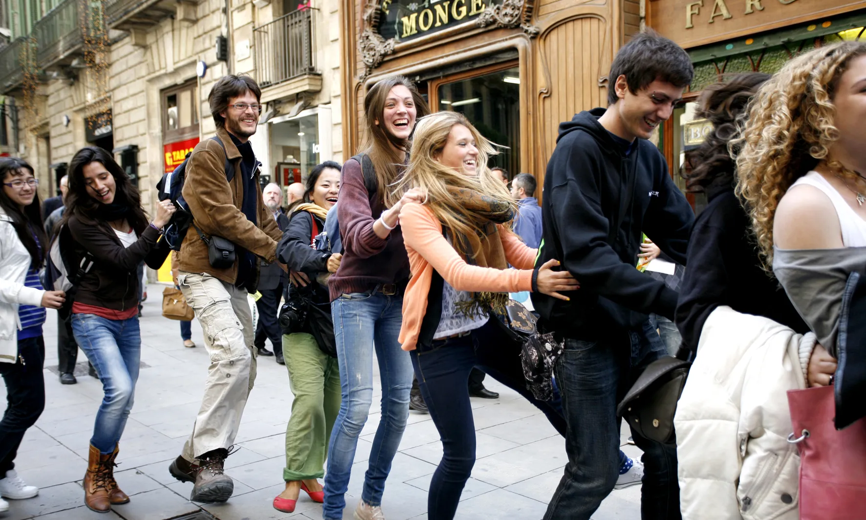 El preu d'un llibre és fer una conga, a Barcelona el 2012