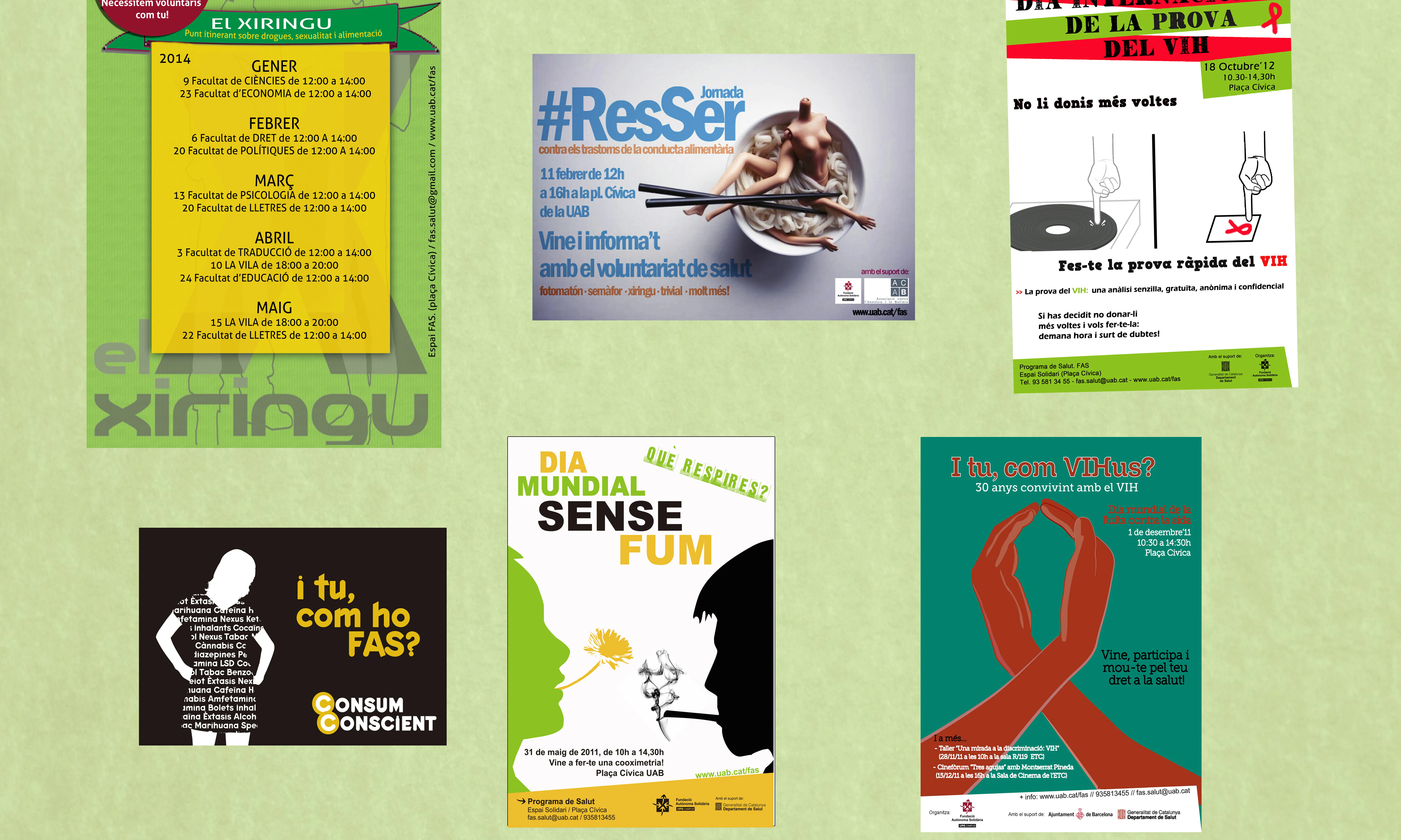 Cartell de difusió Vida Saludables FAS (Font: FAS)