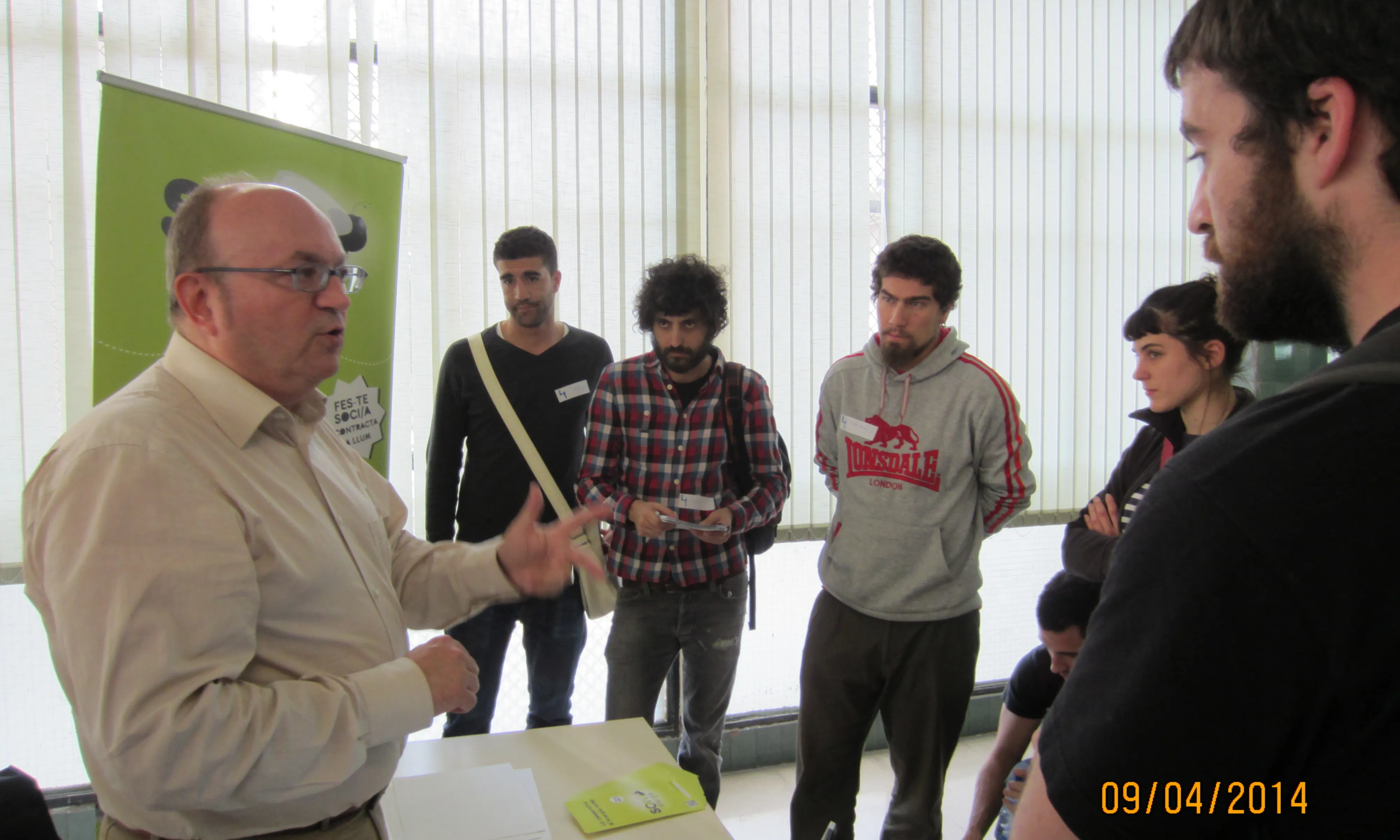 Estand de Som Energia a un dels tallers (Font: FAS)