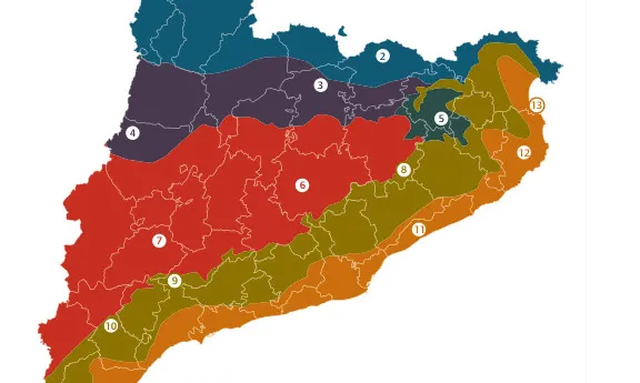 13 itineraris per 6 àrees geogràfiques