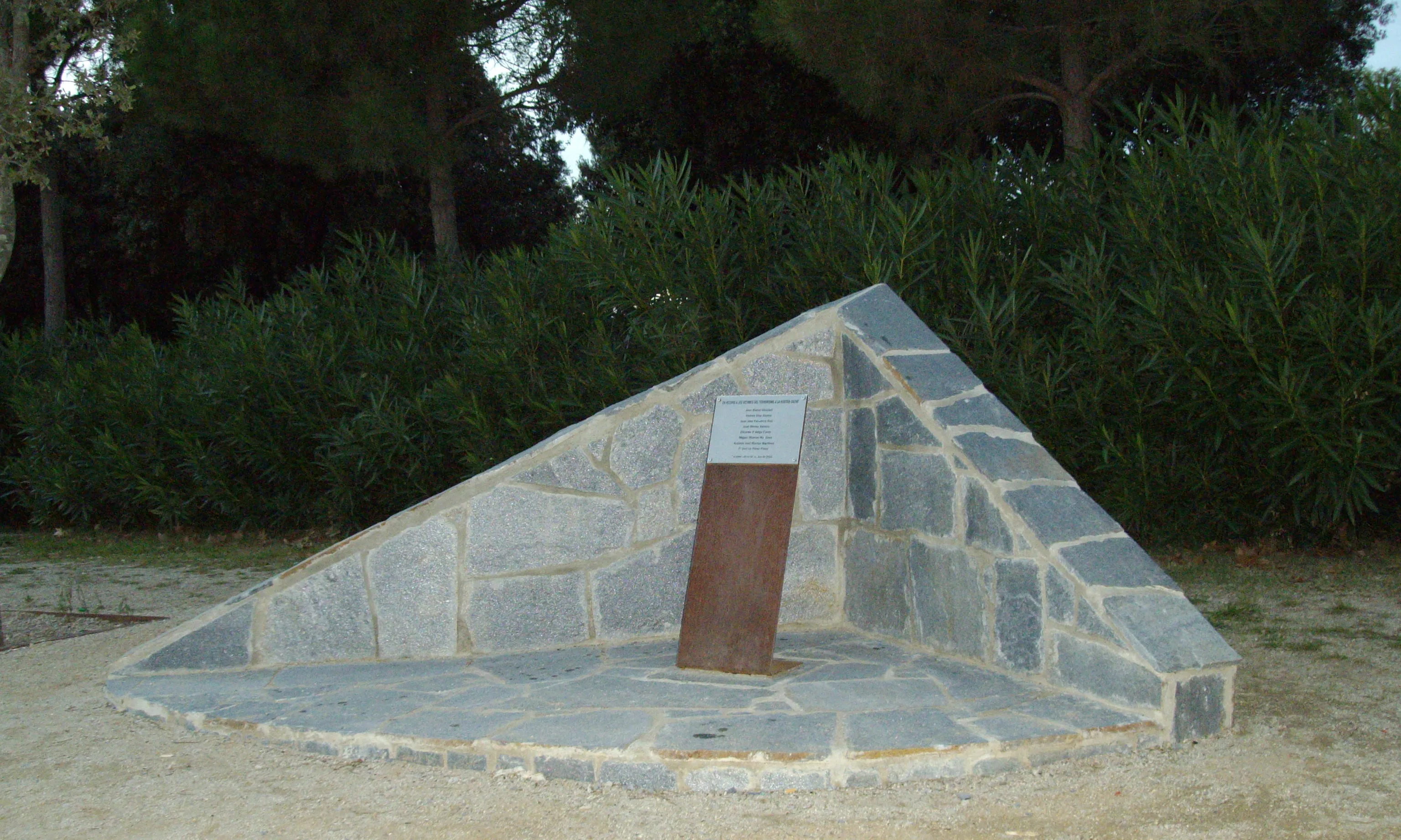 Memorial víctimes terrorisme a Sabadell
