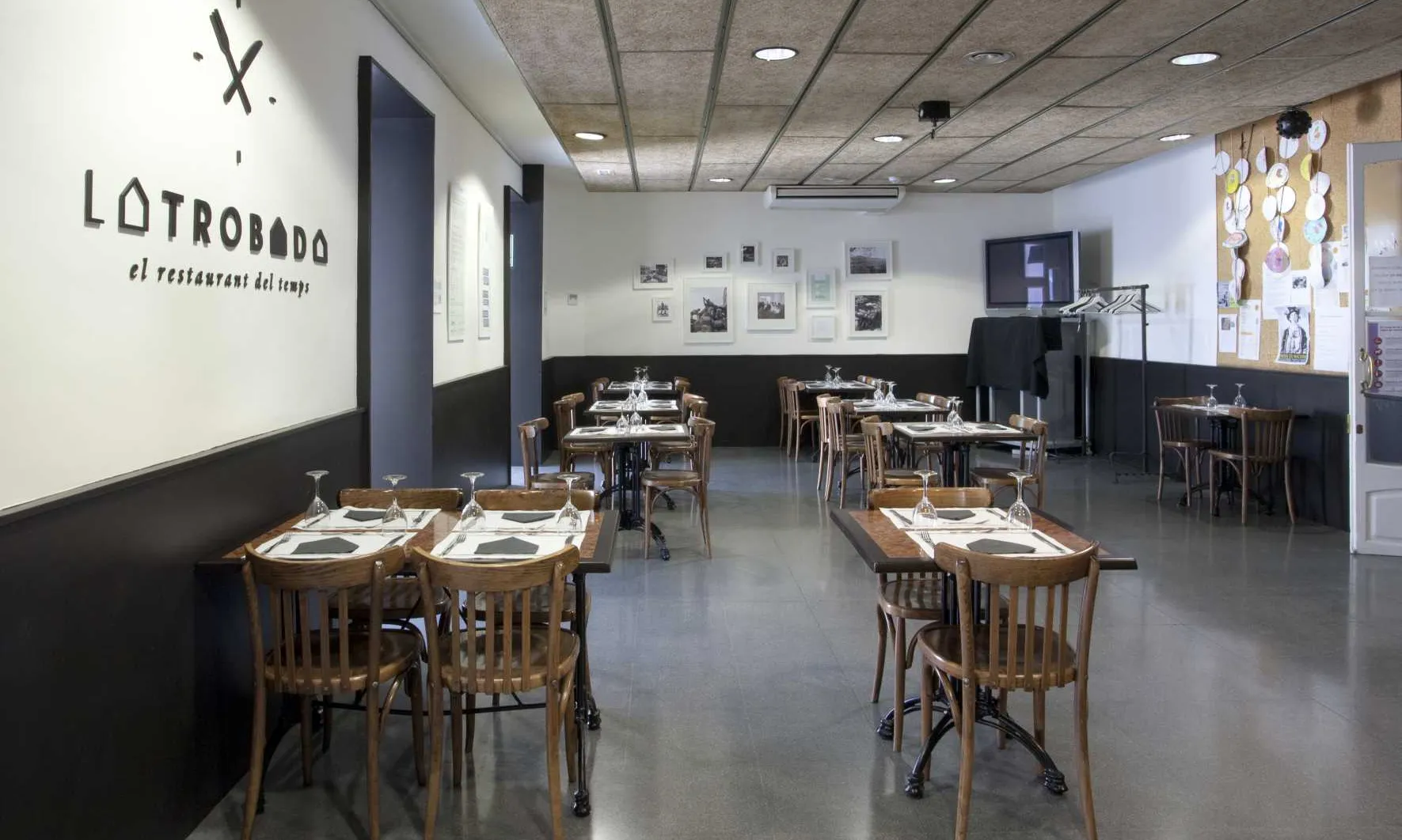 El restaurant La Trobada preparat per rebre clients