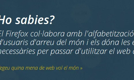 Qualsevol preocupació de l'usuari es contestada per Firefox