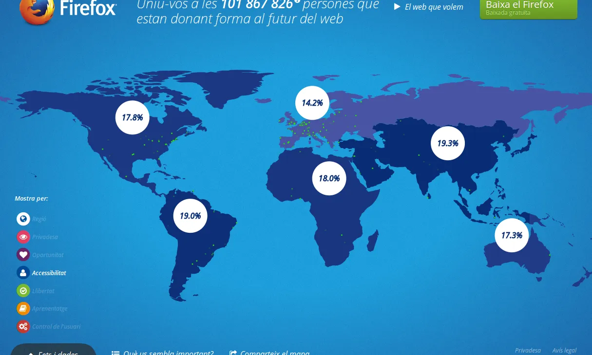 Un mapa reflexa les preocupacions dels usuaris