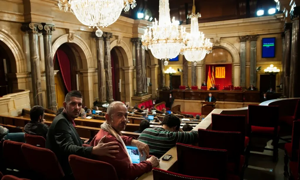 Imatge del Parlament el dia de l'aprovació de la moció