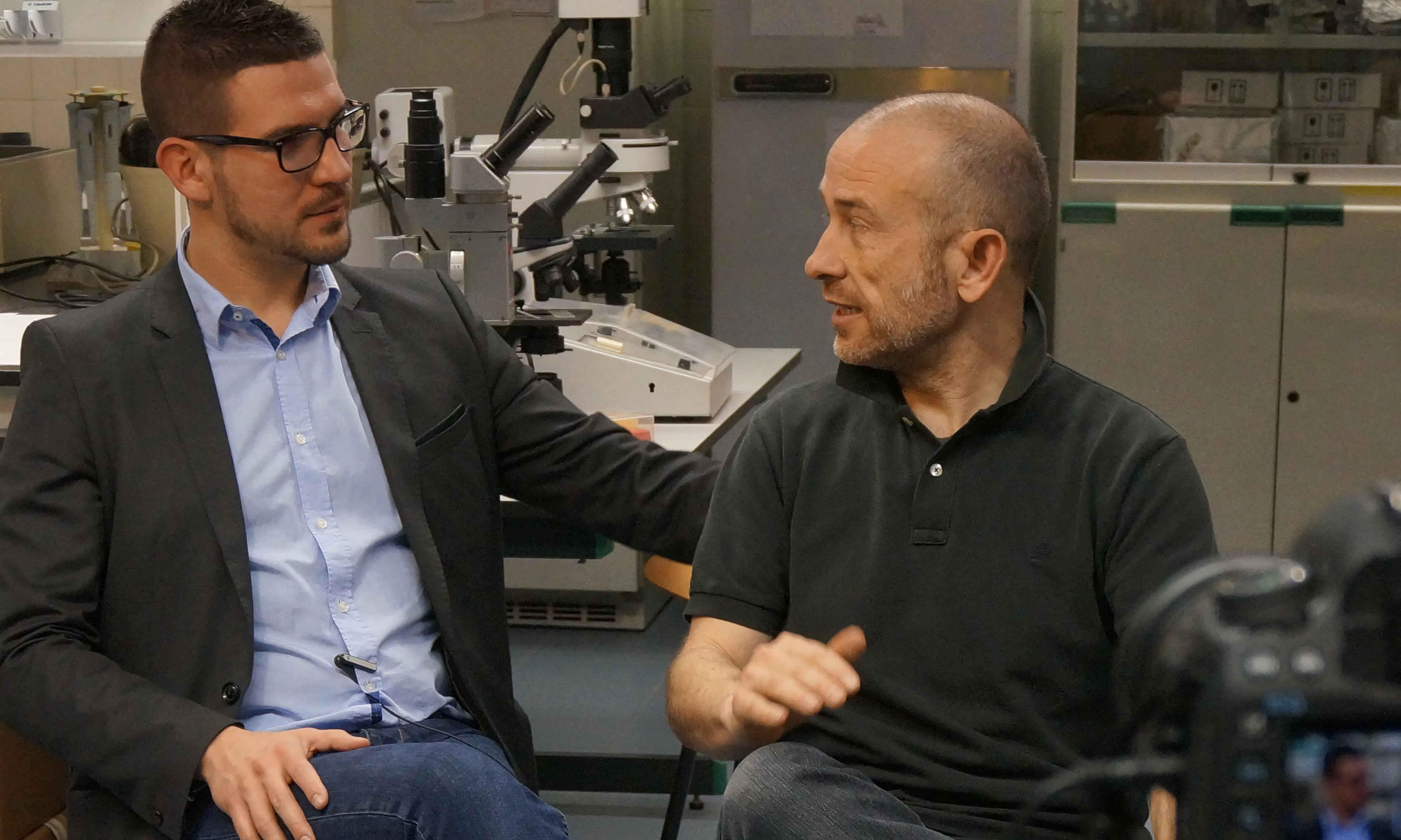 Marc Antoni i Roger, impulsors del Banc d'ADN