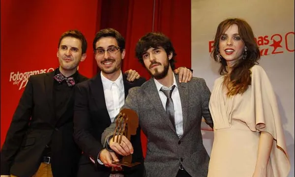 Oriol Martínez i Enric Ribes recollint el premi