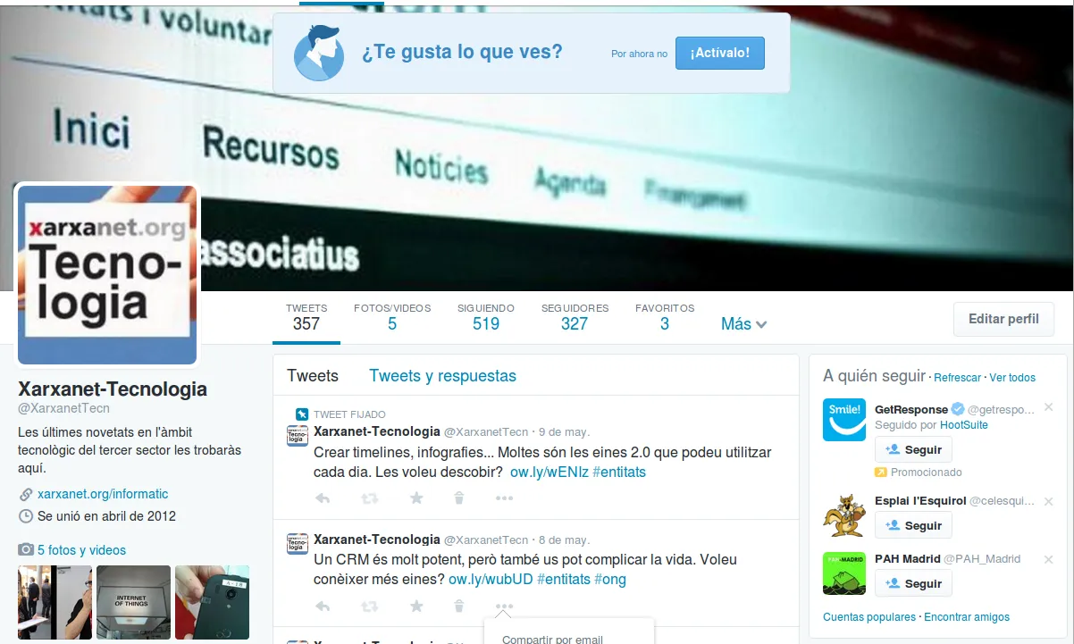 Twitter proposa un nou canvi de disseny